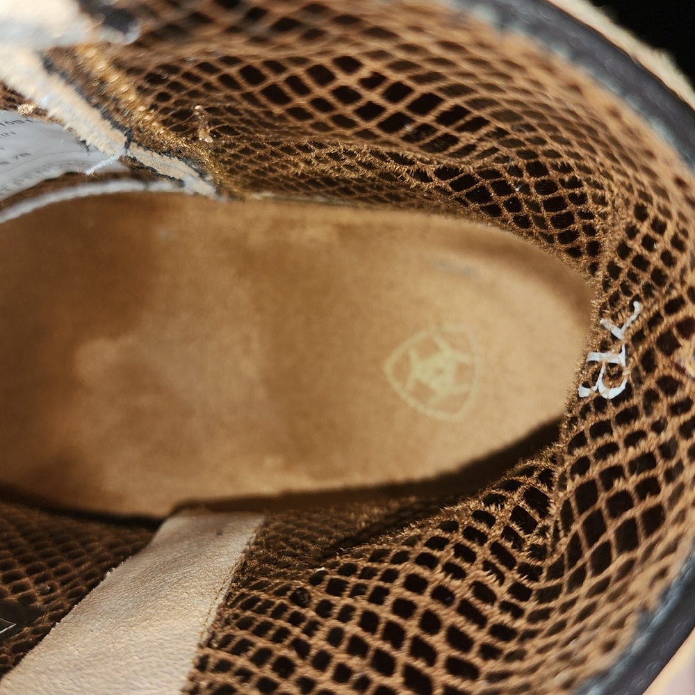 Ariat leapored print darlin booties size 7 - Picture 11 of 12